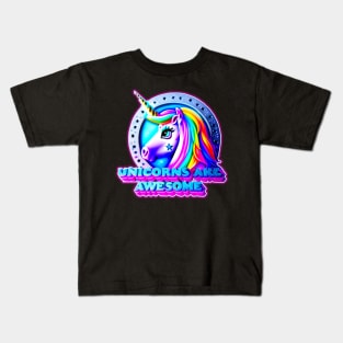 Unicorns Are Awesome Kids T-Shirt